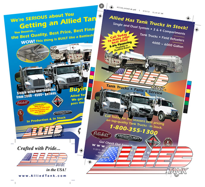 Allied Tank Truck Print Media Examples